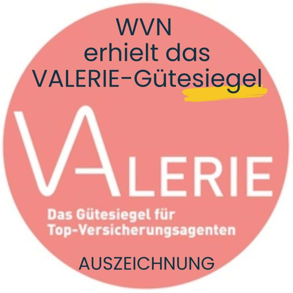 VAlerie Gütesiegel für die Top_Versicherungsagenten - WVN wurde Ausgezeichnet.